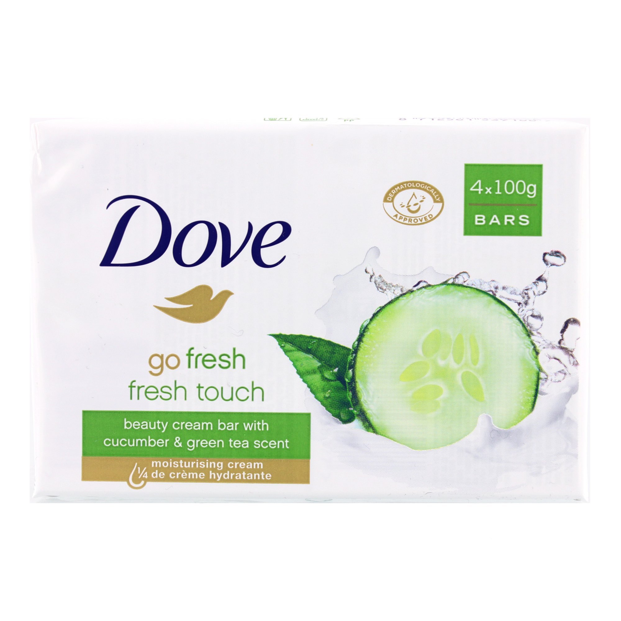 Dove soap loaf toilet scrub fresh touch 4x100g - set of 2