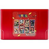 Retrotech Super 64 Plus 340 In 1 Multi Game Cartridge For Nintendo N64 Video Game Console - Includes Retrotech Printed Instructions