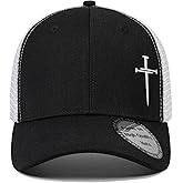 Christian Hats for Men Women,Jesus 3 Nail Cross Hat Christian Religious Gifts for Birthday/Christmas