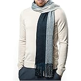 Marino Avenue Mens Scarf, Knit Striped Scarf, Long Winter Mens Scarves In An Elegant Gift Box