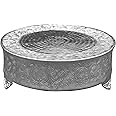 GiftBay 22 inch Round Silver Wedding Cake Stand, Hand Crafted, Embossed, Durable Build