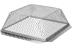 HY-GUARD HY-C RVG1616 Stainless Steel Roof VentGuard with Wildlife Exclusion Screen, 16" x 16" x 6"