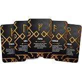 Ibiza Tarot Golden Runes Oracle - Norse Cards | Fortune Telling Oracle Cards Deck for Beginners | Authentic Tarot Experience - Set of 24 Cards