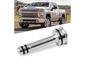 JETUPLUSLLC Transmission Cooler Barbell for GM 6L80 / 90 and 8L90 Thermostat Bypass Plug with Buna O-rings CNC Machined Aluminum