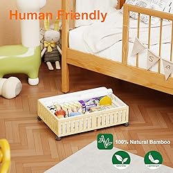 Landmok Bamboo Under Bed Storage