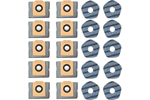 Pymin 20 PCS Vacuum Accessories for Eufy X10 Pro Omni Cleaner Robot, Replacement Parts Kit with 10 Mop Pads+10 Vacuum Bags