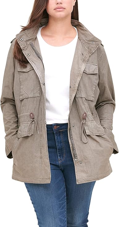 levi's women's parachute cotton military jacket