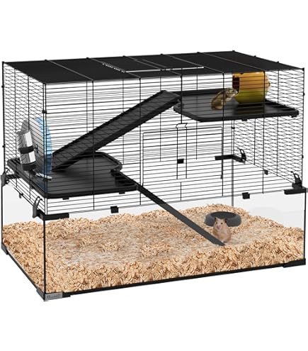 SAVIC Ambiente Animal Cage with Hay Rack, Small, 100 x 50 x 43 cm