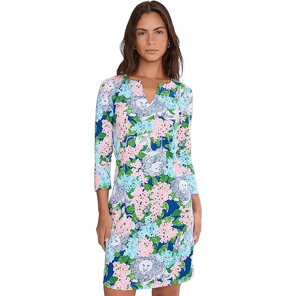 navy blue dress for baby girl Lilly Pulitzer Alyssa A-Line Cotton Mini Dress – White Chocolate Couture