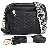 VODIU Crossbody Bags for Women Purses Handbags Leather Shoulder Bag with Guitar Strap Cross Body Bag for Woman Trendy Purse