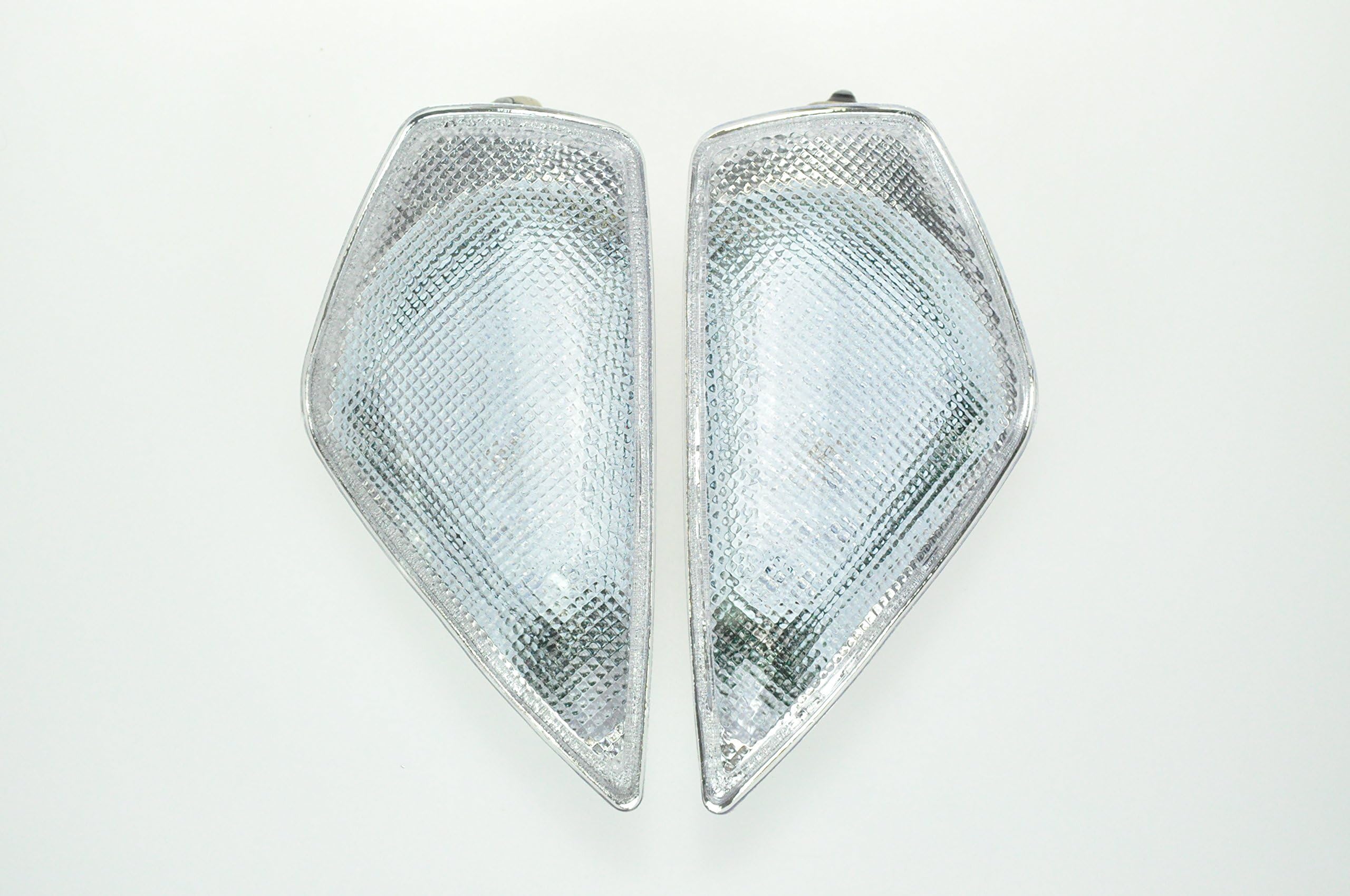 Topzone Lighting Clear Motorcycle Turn Signal Lights With Led For Ducati 749/99 (Front)