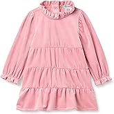 Amazon Essentials x Sofia Grainge Toddler and Baby Girls' Long Sleeve Corduroy Dress