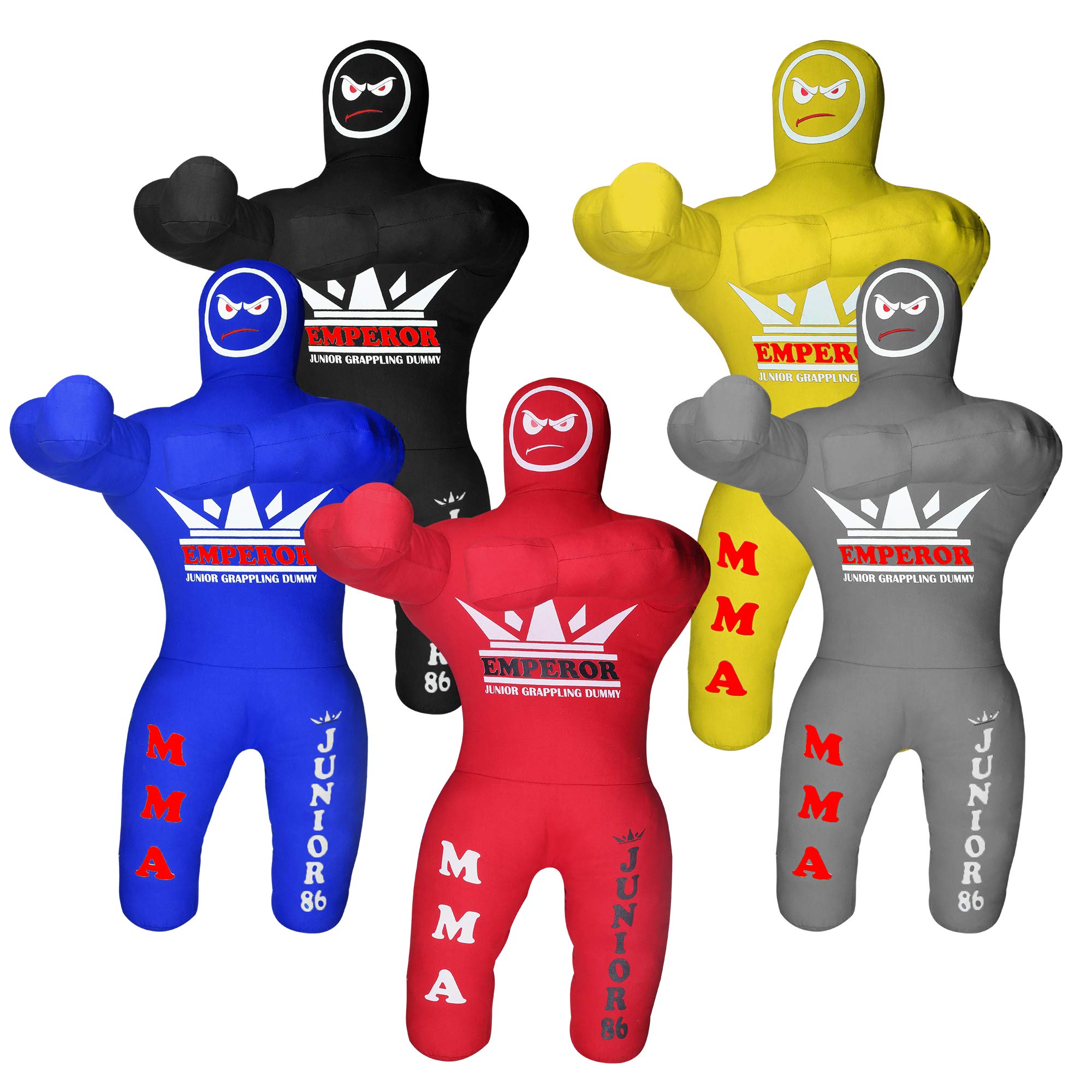 Emperor Kids Grappling Dummy Punching Bag for MMA, Jiu Jitsu, Wrestling, Judo, Boxing - Unfilled, Red, Size L