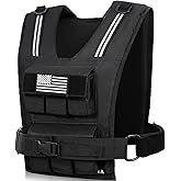 BAGAIL Weighted Vest Men, 20lb/30lb/40lb Adjustable Weight Vest for Woman with Removable Iron Weights, Women’s Rucking Vest for Walking, Workout, Running, Strength Training