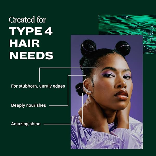 THE MANE CHOICE HAIR TYPE 4 LEAF CLOVER EDGE CONTROL FREEZING GEL (4 OZ), 4C HAIR PRODUCTS FOR LOCS, CURLY HAIR, COILY HAIR & WAVY HAIR