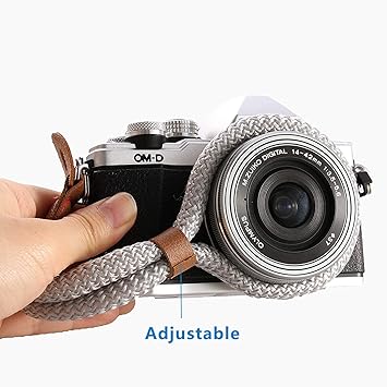 LXH Correa de muñeca cámara digital Algodón suave hecho a mano ...