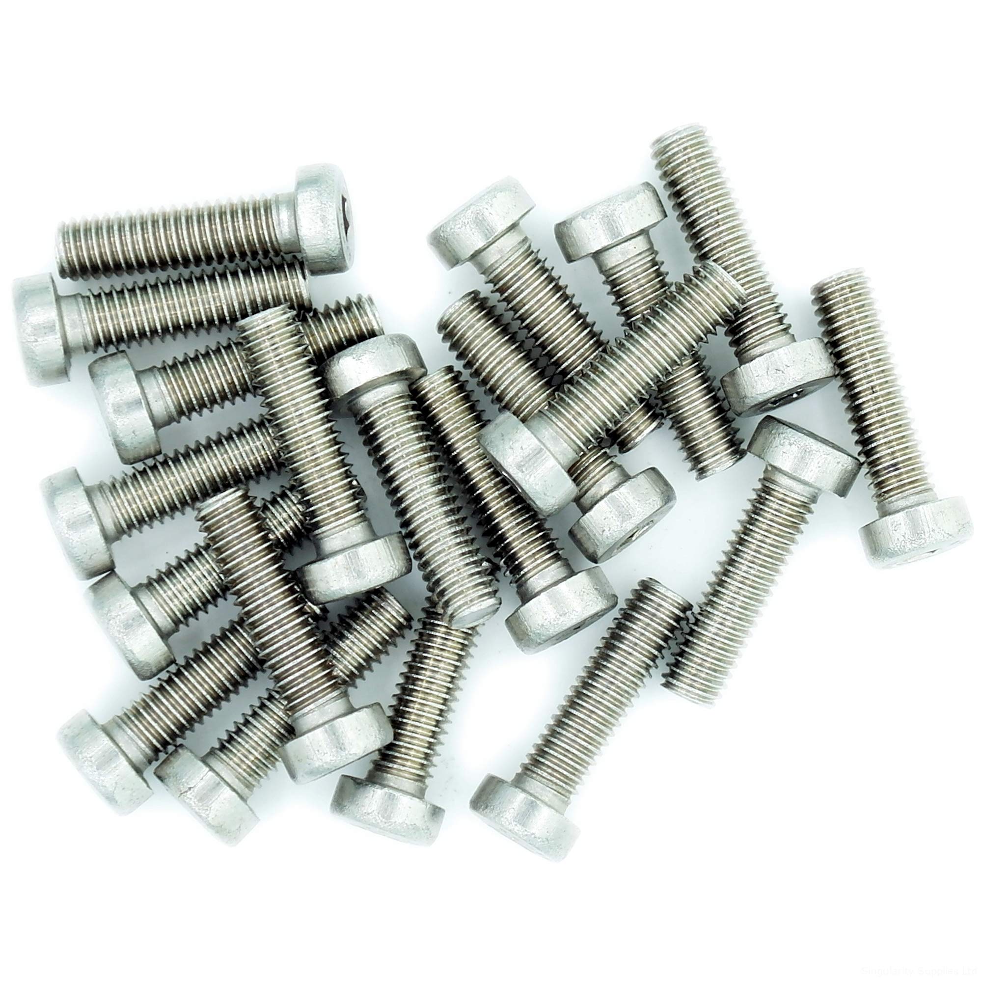 M4 (4mm x 30mm) Hex Socket Cap Screw (Bolt) (Low Head) - Stainless Steel (A2) (Pack of 20)