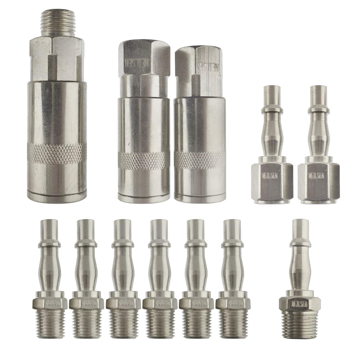 18X Air Line Fittings Connectors Quick Release Hose Compressor Connector Fitting archives