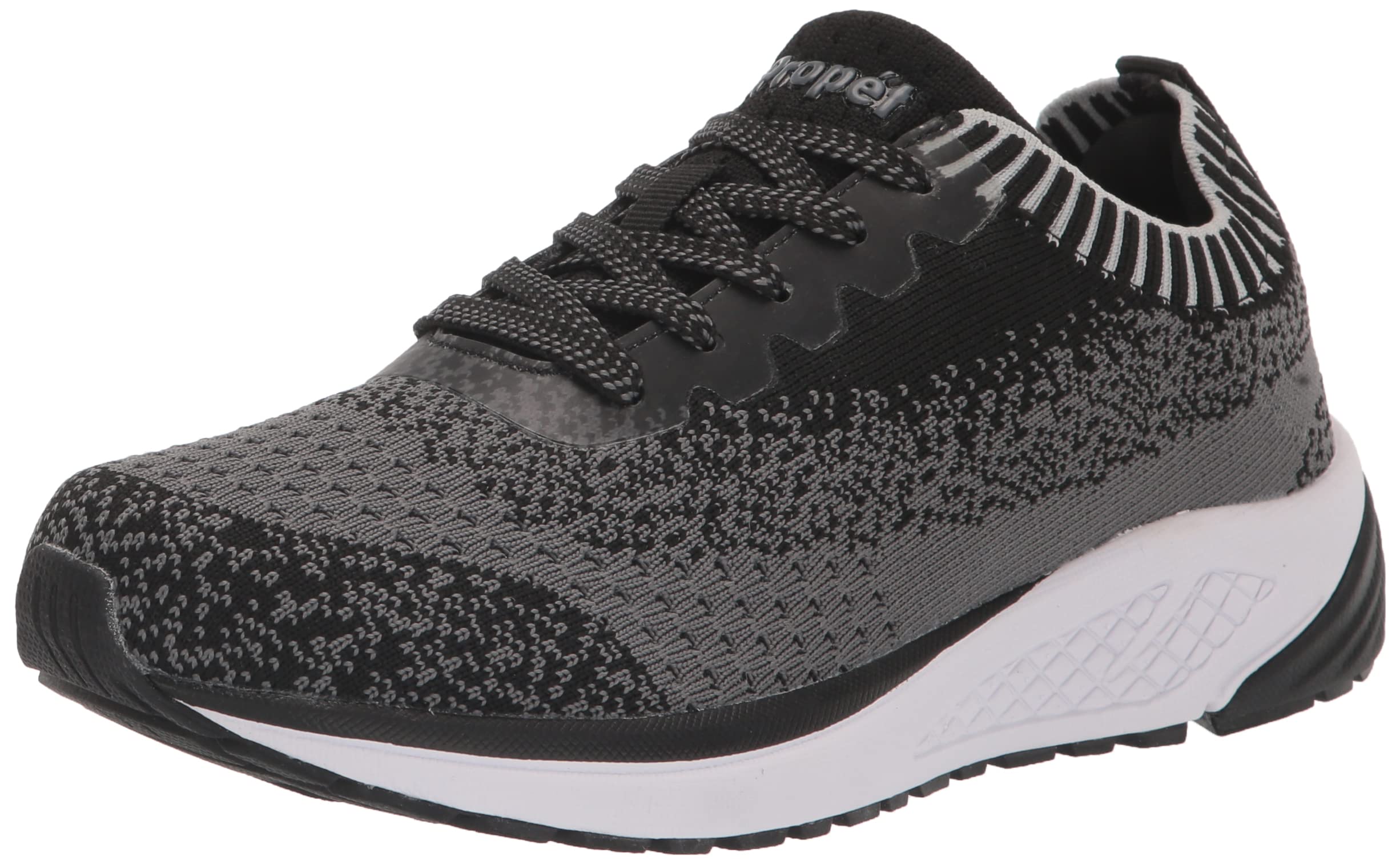 Propét Women’s EC-5 Sneakers, Black, 10 Narrow US