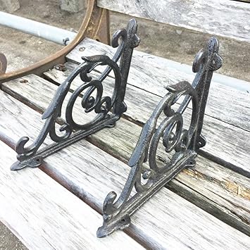 Amazon Com Eosphorus 2pcs Antique Style Cast Iron Shelf Brackets