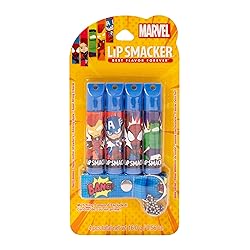 Lip Smacker Marvel, 4 piece lanyard set, lip balm