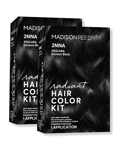 Madison Reed Radiant Hair Color Kit - 2NNA Darkest Cool Black with Ash ...