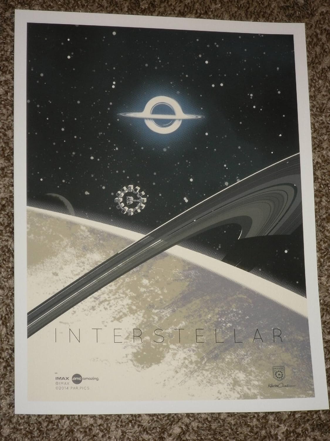 Interstellar Imax "B" 12x16 Inch Promo Movie Poster