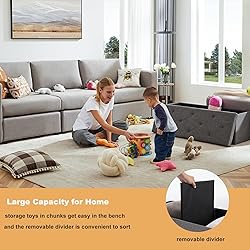 NEWBULIG Storage Ottoman Bench 43 Inches in Large