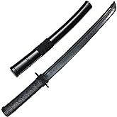E-BOGU Polypropylene Short Practice Samurai Training Sword (24") with Black Saya Scabbard