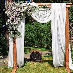 PARTISKY Wedding Arch Draping Fabric,2 Panels 18FT