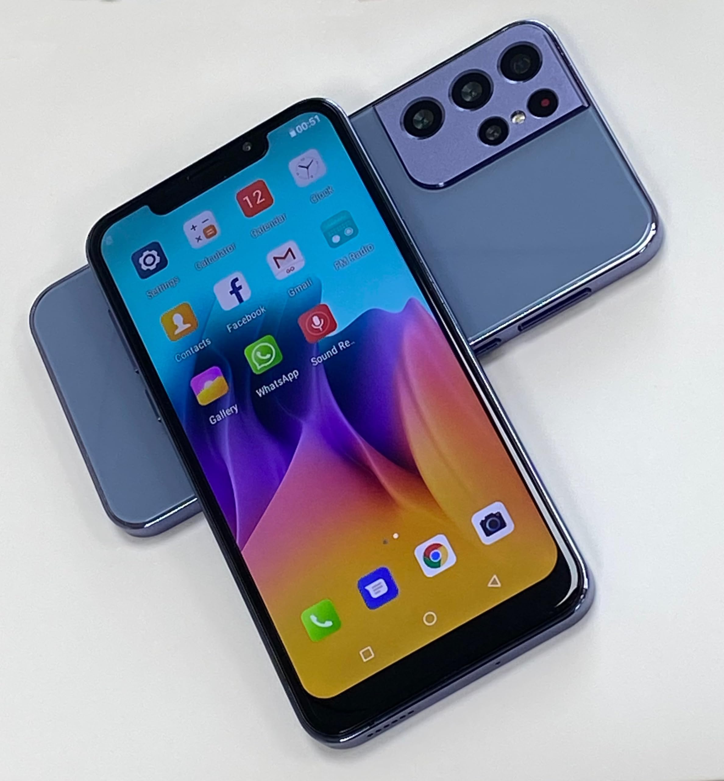 Unlocked Cell Phone，s22u，Android Smartphone ，Dual SIM Card，1GB RAM 16GB ROM，Only Supports Dual SIM Card Frequency Band of 3GWCDMA ：850/2100MHZ，6.11 inch Screen9(Blue)