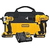DEWALT DCK240C2 20v Lithium Drill Driver/Impact Combo Kit (1.3Ah)