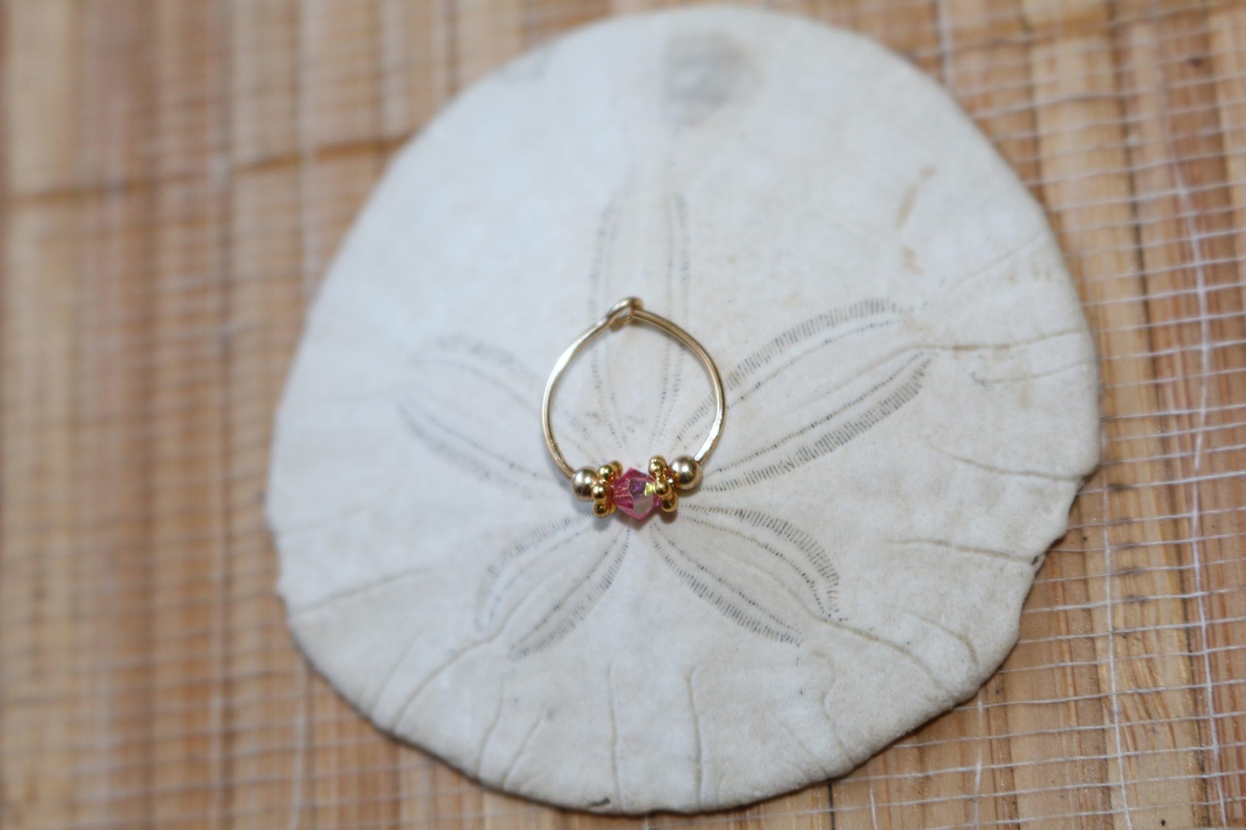 Swarovski crystal Indian nose ring. Septum. Handmade. Gift. Women. Jewelry. Gold. Nose hoop. Bohemian.Stone. Crystal. Statement Ring.