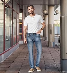 ETHANOL Mens Super Comfy Straight Stretch Knit