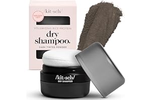 Kitsch Dry Shampoo Powder for Women & Men Dry Shampoo for Dark Hair w/Rice Protein - Unscented, Volumizing, No White Cast, Non Toxic, Non Aerosol, Organic | Ideal Gifts for Women, Travel Size - 8g