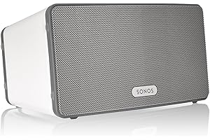 Sonos Play:3 - Mid-Sized Wireless Smart Home Speaker for Streaming Music, �鶹�� Certified and Works with Alexa. (White)