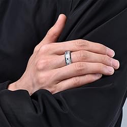 King Will 8mm Tungsten Rings for Men Imitated