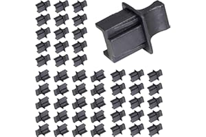 GINTOOYUN 50PCS RJ45 Anti Dust Cover Cap Protector Protects Ethernet Hub Port by FENGQLONG (Black-Large)