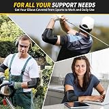 CAMBIVO Elbow Support 2 Pack with Gel Pad and Dual Stabilizers view 7
