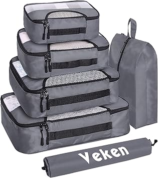 veken 6 set packing cubes