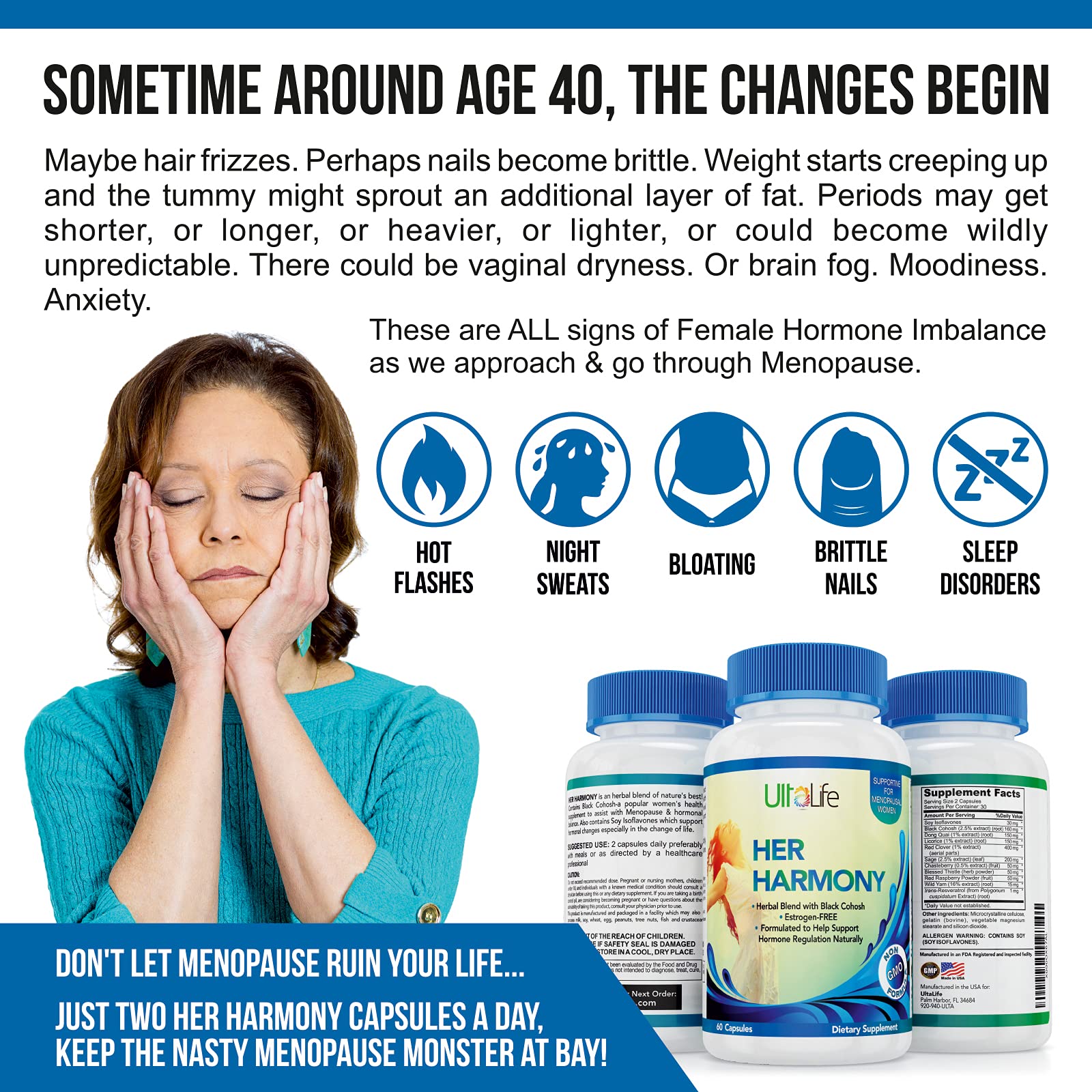 Mua Her Harmony Menopause Pills Best Menopause Supplements for Women