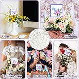 Mabor 20pcs Gold Heart Metal Place Card Holders Floral Picks 11.81in view 5
