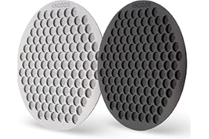 KNODOS Espresso Puck Screen 54mm Breville Compatible 2 Pcs Stainless Steel Ultra-Thin 0.8mm Portafilter Screen, Fits Breville Barista Express, Pro, Touch, Bambino, Duo Temp,Impress, Infuser (53.3mm)