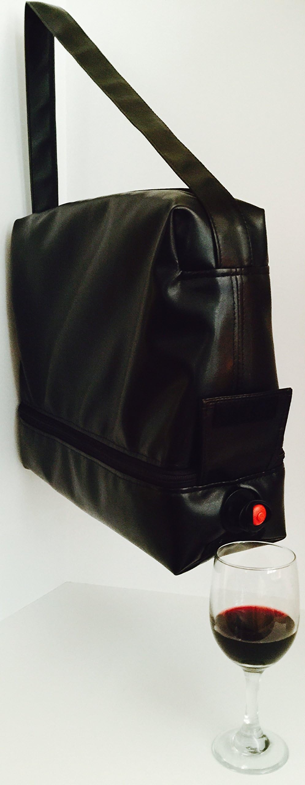 Tippling Bag Covert Wine Purse (Black)
