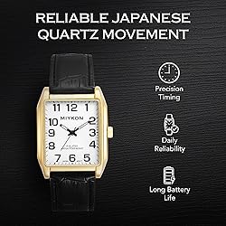 Miykon Vintage Watches for Men - Tank Square Gold