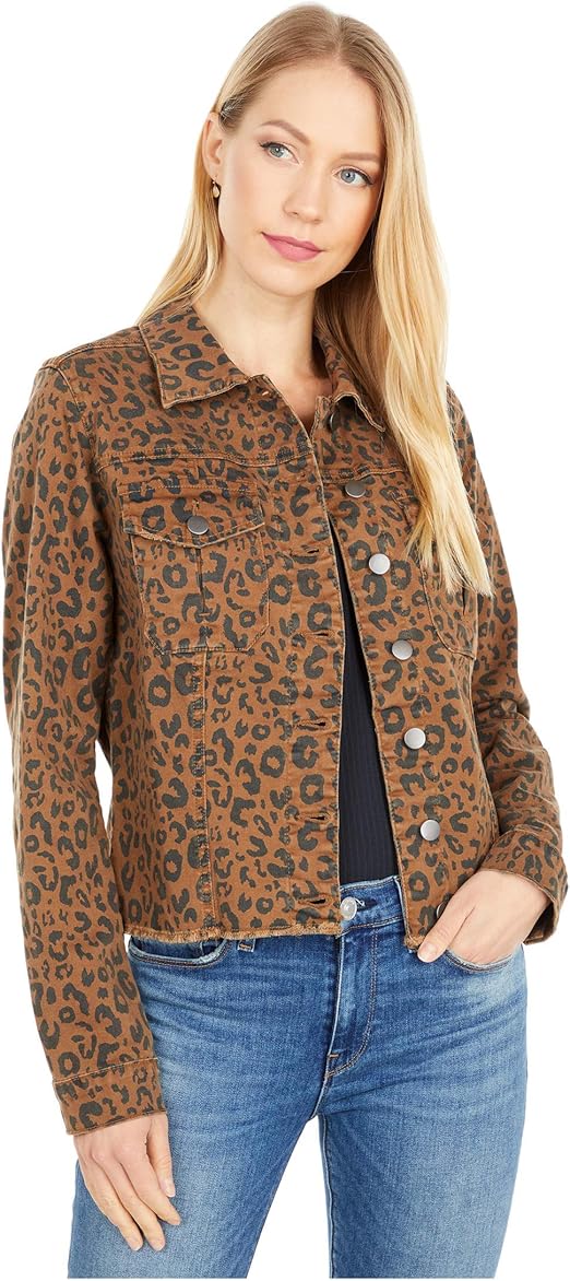 denim jacket with frayed hem