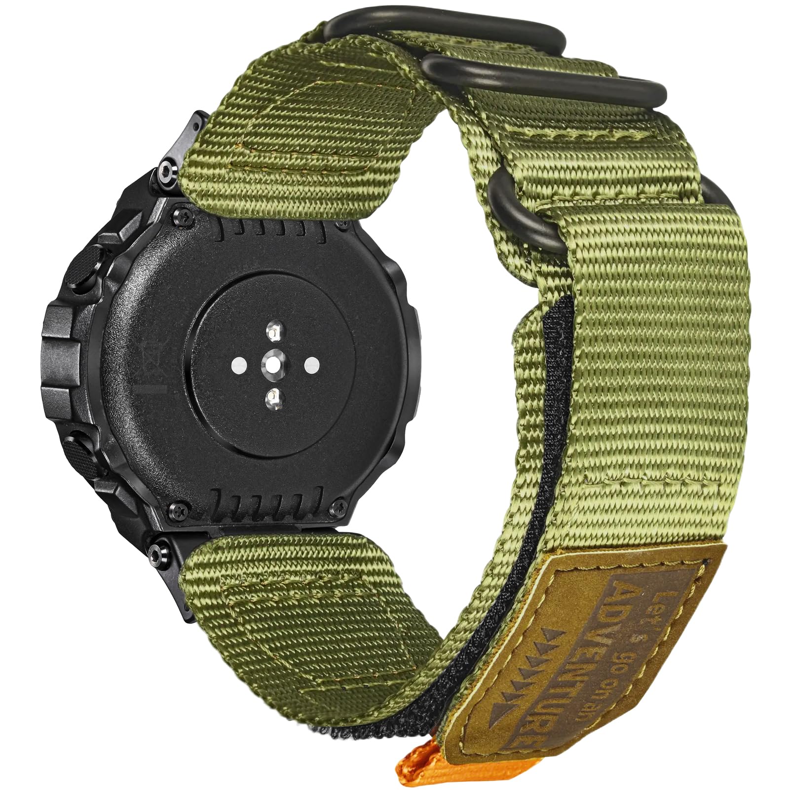 torbollo Watch Bands Compatible with Huami Amazfit T-Rex/T-Rex 2/T-Rex Pro/T-Rex Ultra, Rugged Nylon Sports Strap With Woven Loop Design