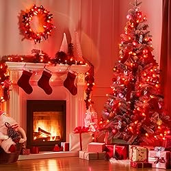 Brightown C9 Christmas String Lights, Red Commercia