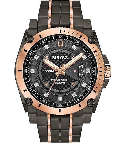 Amazon.com: Bulova Men's Precisionist Gunmetal Ion-Plated