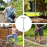 Walensee Twist Tiller Manual Hand Tiller Garden Claw Cultivator with Removable view 8